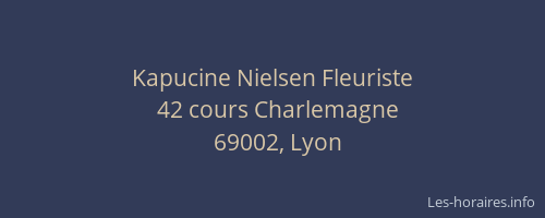 Kapucine Nielsen Fleuriste