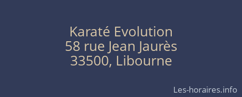 Karaté Evolution