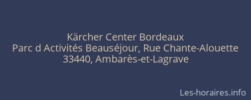 Kärcher Center Bordeaux