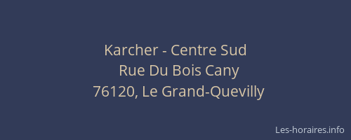 Karcher - Centre Sud