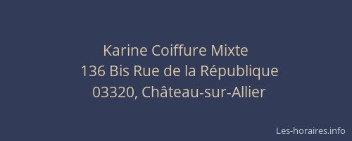 Karine Coiffure Mixte
