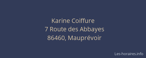 Karine Coiffure