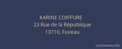 KARINE COIFFURE