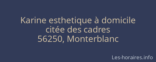 Karine esthetique à domicile