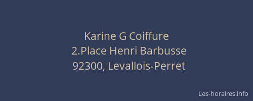 Karine G Coiffure