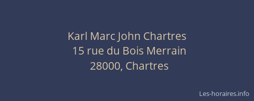 Karl Marc John Chartres