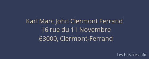 Karl Marc John Clermont Ferrand