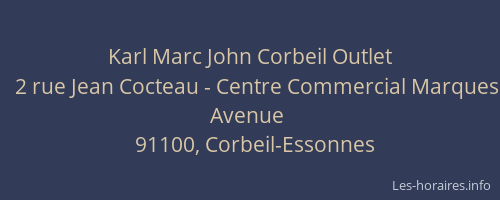 Karl Marc John Corbeil Outlet