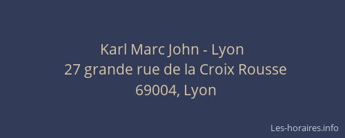 Karl Marc John - Lyon