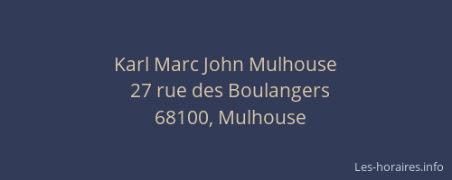Karl Marc John Mulhouse