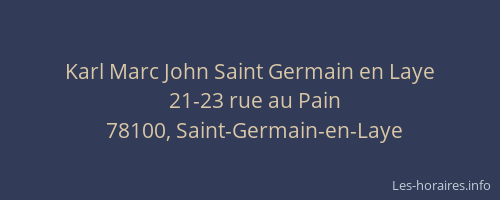 Karl Marc John Saint Germain en Laye