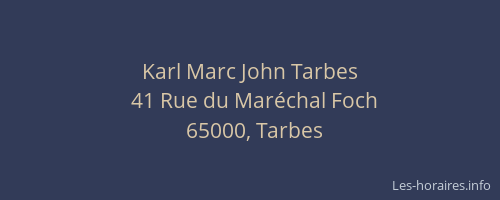 Karl Marc John Tarbes