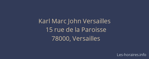 Karl Marc John Versailles