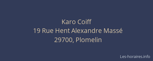 Karo Coiff