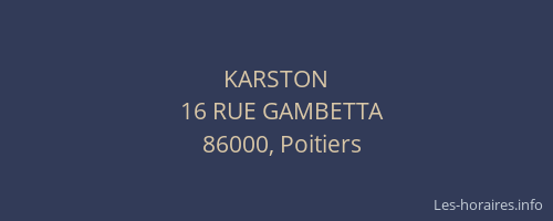 KARSTON