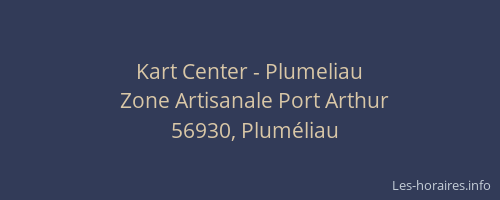 Kart Center - Plumeliau