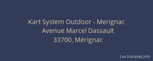 Kart System Outdoor - Merignac