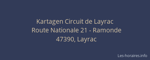 Kartagen Circuit de Layrac