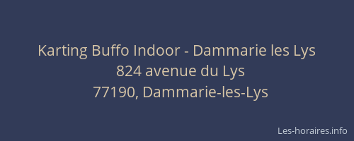 Karting Buffo Indoor - Dammarie les Lys