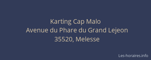 Karting Cap Malo
