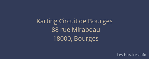 Karting Circuit de Bourges
