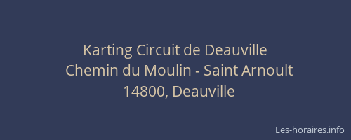 Karting Circuit de Deauville