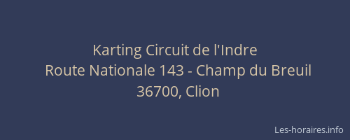 Karting Circuit de l'Indre