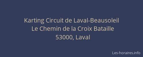 Karting Circuit de Laval-Beausoleil