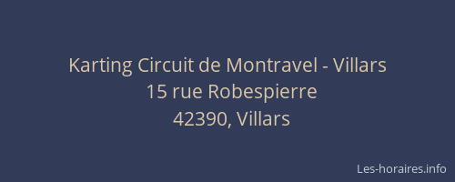 Karting Circuit de Montravel - Villars