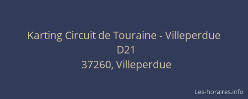 Karting Circuit de Touraine - Villeperdue