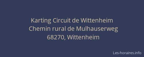 Karting Circuit de Wittenheim