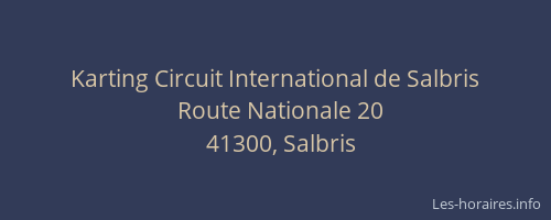 Karting Circuit International de Salbris