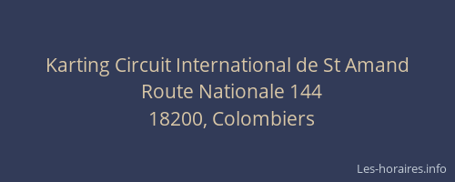 Karting Circuit International de St Amand