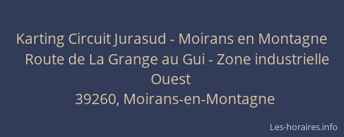 Karting Circuit Jurasud - Moirans en Montagne