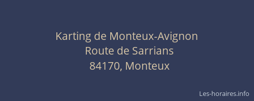Karting de Monteux-Avignon
