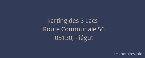 karting des 3 Lacs
