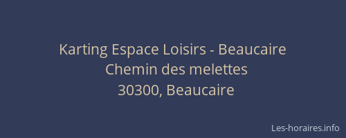 Karting Espace Loisirs - Beaucaire