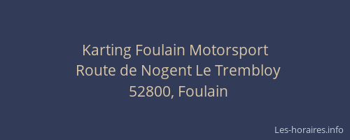 Karting Foulain Motorsport