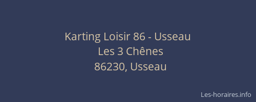 Karting Loisir 86 - Usseau