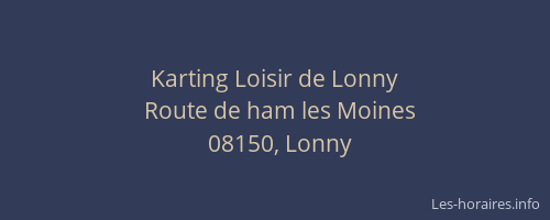 Karting Loisir de Lonny