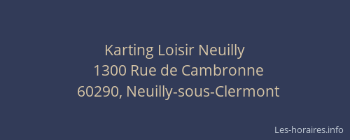 Karting Loisir Neuilly