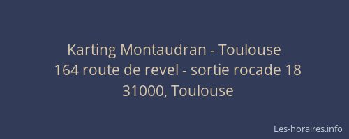 Karting Montaudran - Toulouse