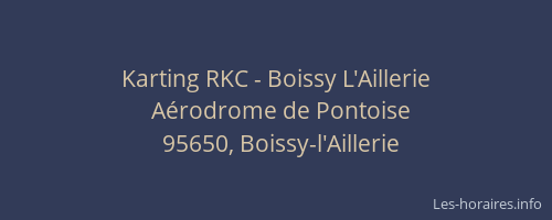 Karting RKC - Boissy L'Aillerie