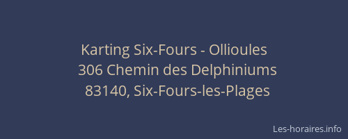 Karting Six-Fours - Ollioules