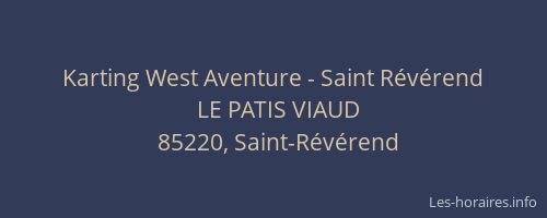 Karting West Aventure - Saint Révérend