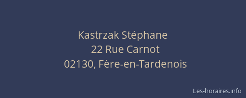 Kastrzak Stéphane