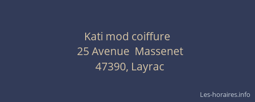 Kati mod coiffure