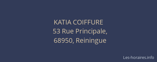 KATIA COIFFURE