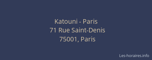Katouni - Paris