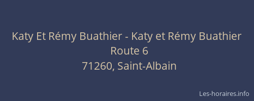 Katy Et R&eacute;my Buathier - Katy et R&eacute;my Buathier